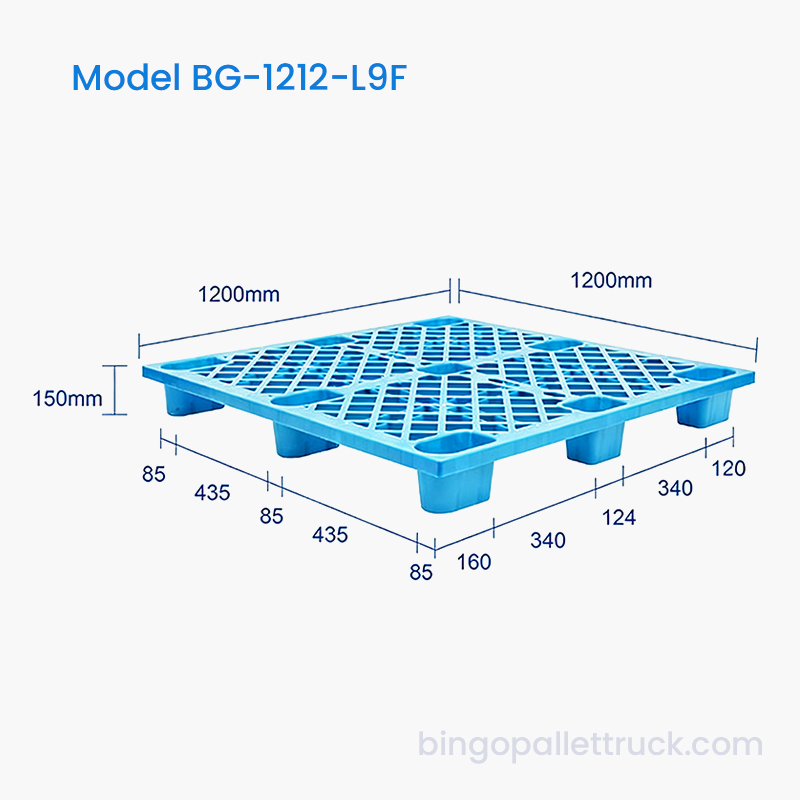1200x1200mm plastpall för logistikbruk