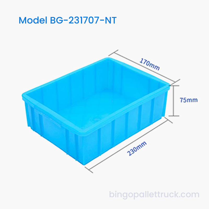 2L HDPE Nestable Plast Tote Box för små maskindelar