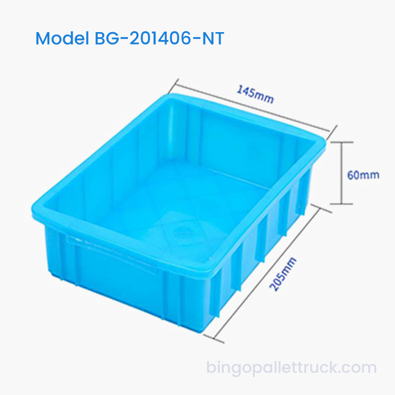 1L HDPE Nestable Plast Tote Box för liten matförvaring