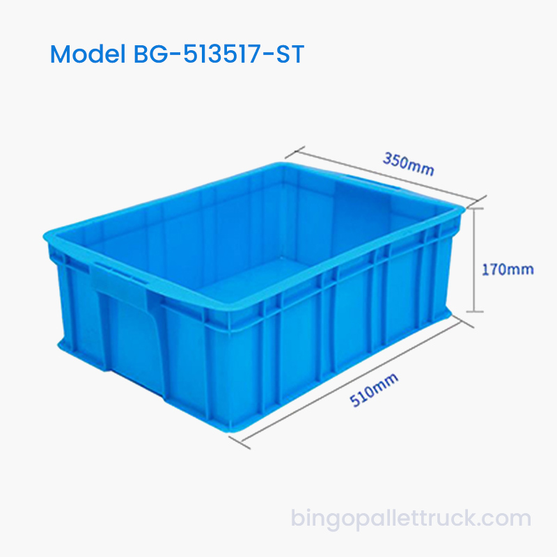 23L stapelbar plastlåda HDPE logistikfack