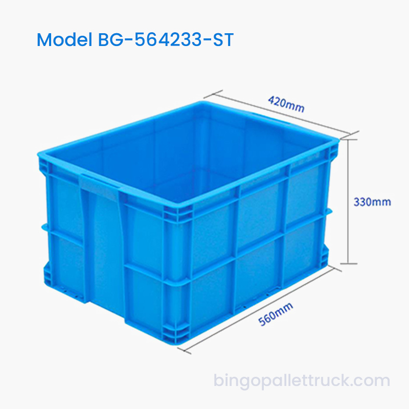 60L stapelbar plastlåda HDPE förvaringsfack