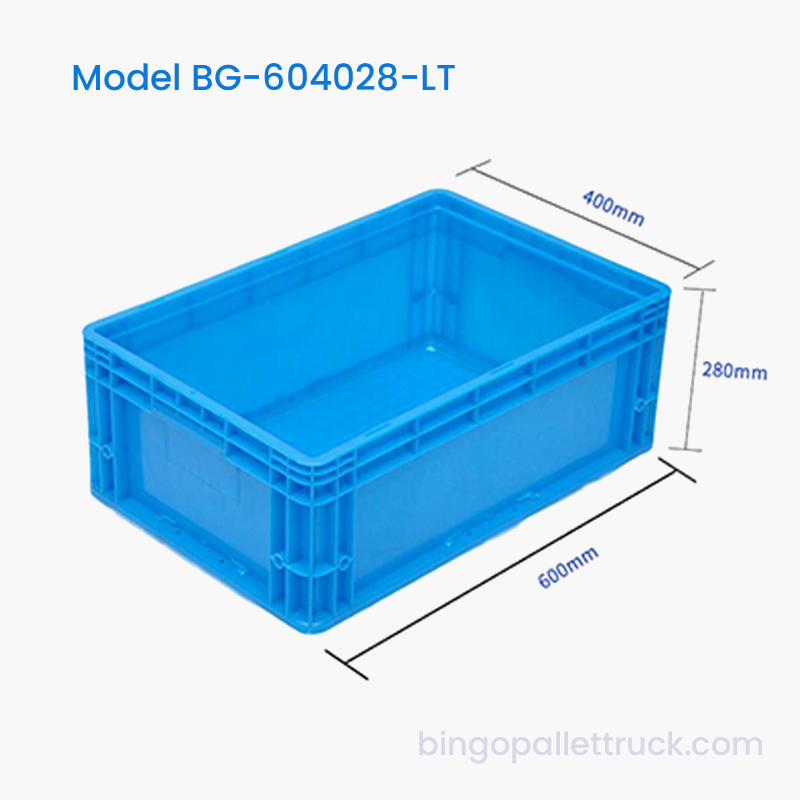 56L Logistics Plastic Tote Box för frukt- och grönsakslogistik