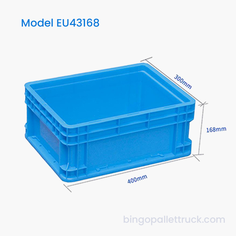 16L EU Plastic Tote Box HDPE Industrial Storage Bin
