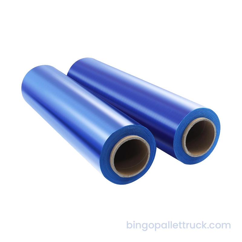Höghållfast LLDPE Blå Stretch Wrap för förpackning