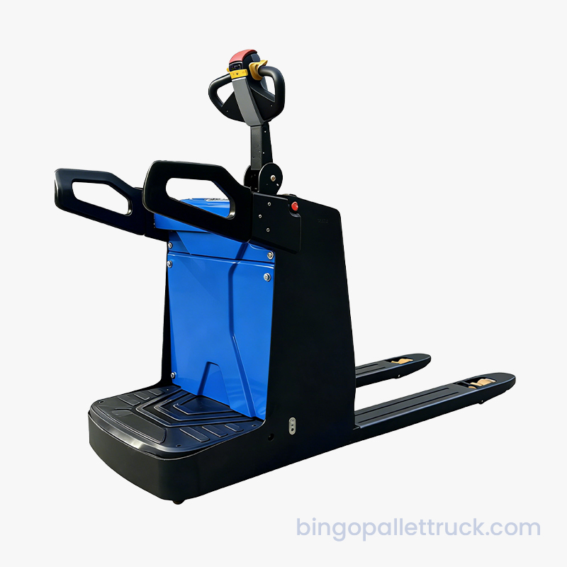 2000 kg industriell elektrisk ståpalltruck