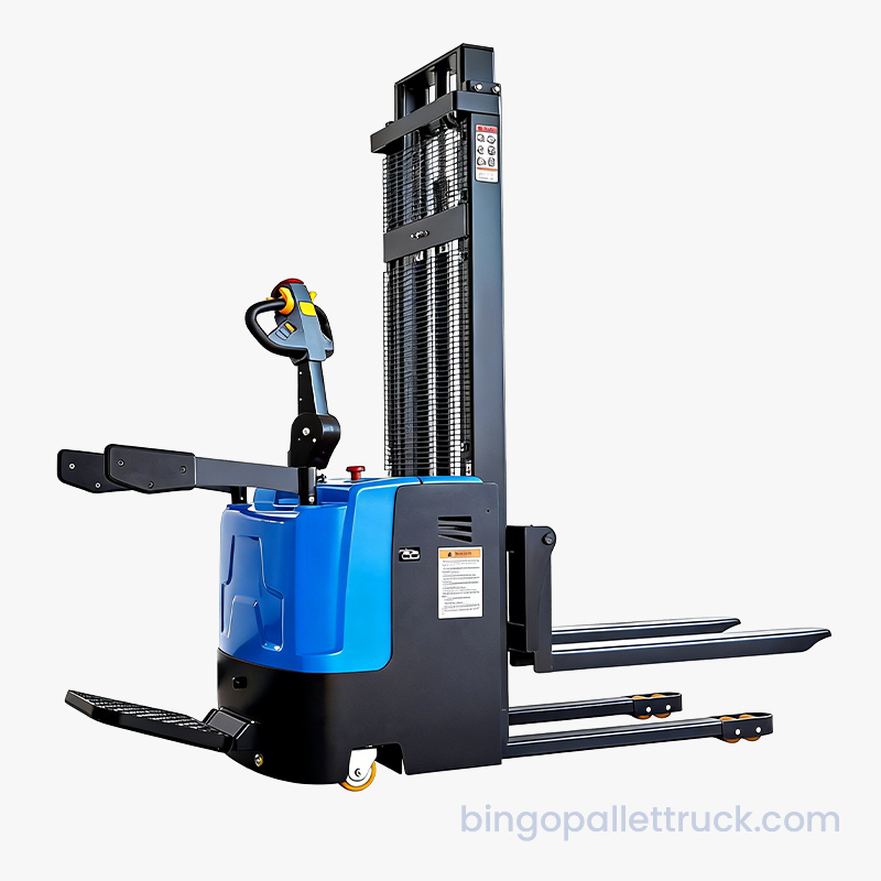 2000 kg batteridriven elektrisk stående staplare 