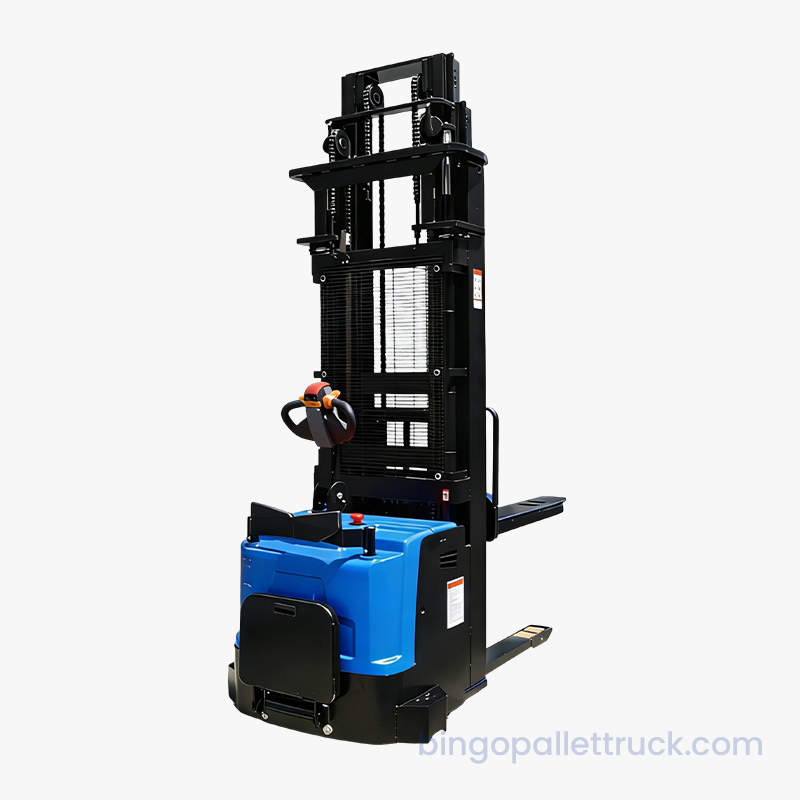 3000 kg Heavy Duty EPS tremast elektrisk stående staplare för lagerställ